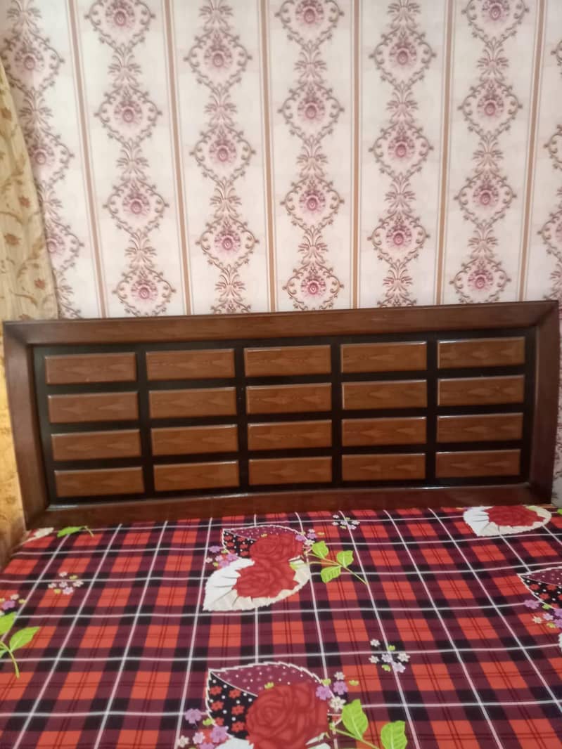 solid king size bed without matress. 3