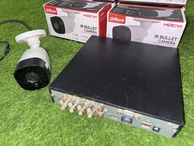 Dahua Security Camera Complete Setup - 8 Channel DVR + 6 Cameras + HDD