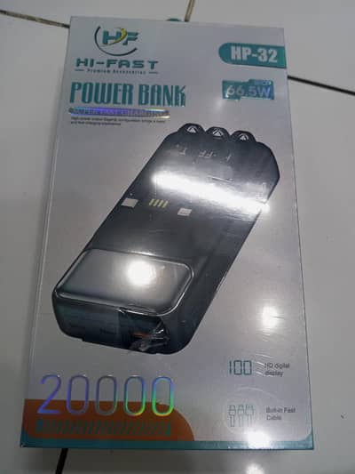 20000 mAh Hi -fast power bank