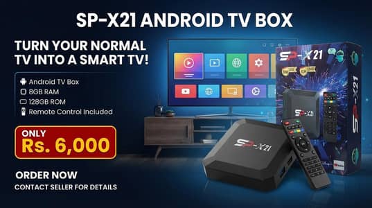 SP-X21 Android TV Box 8GB RAM 128GB ROM – Rs. 6,000