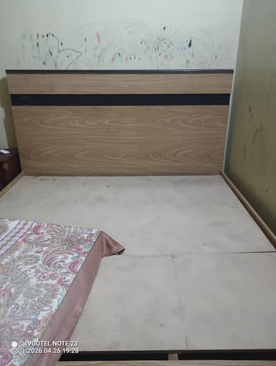 wooden Double Bed for sale. Good condition.