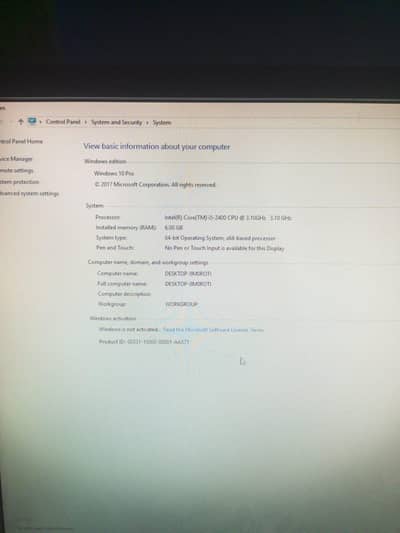 sale cpu+moniter+mouse+keyboard+mouse pad