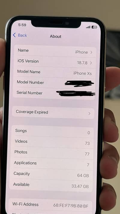 iPhone XS 64GB | PTA Approved (Physical SIM)