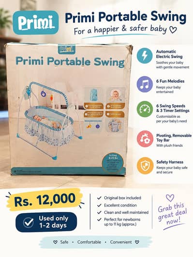 Portable Electric baby swing