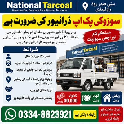 Suzuki Pickup Driver Required