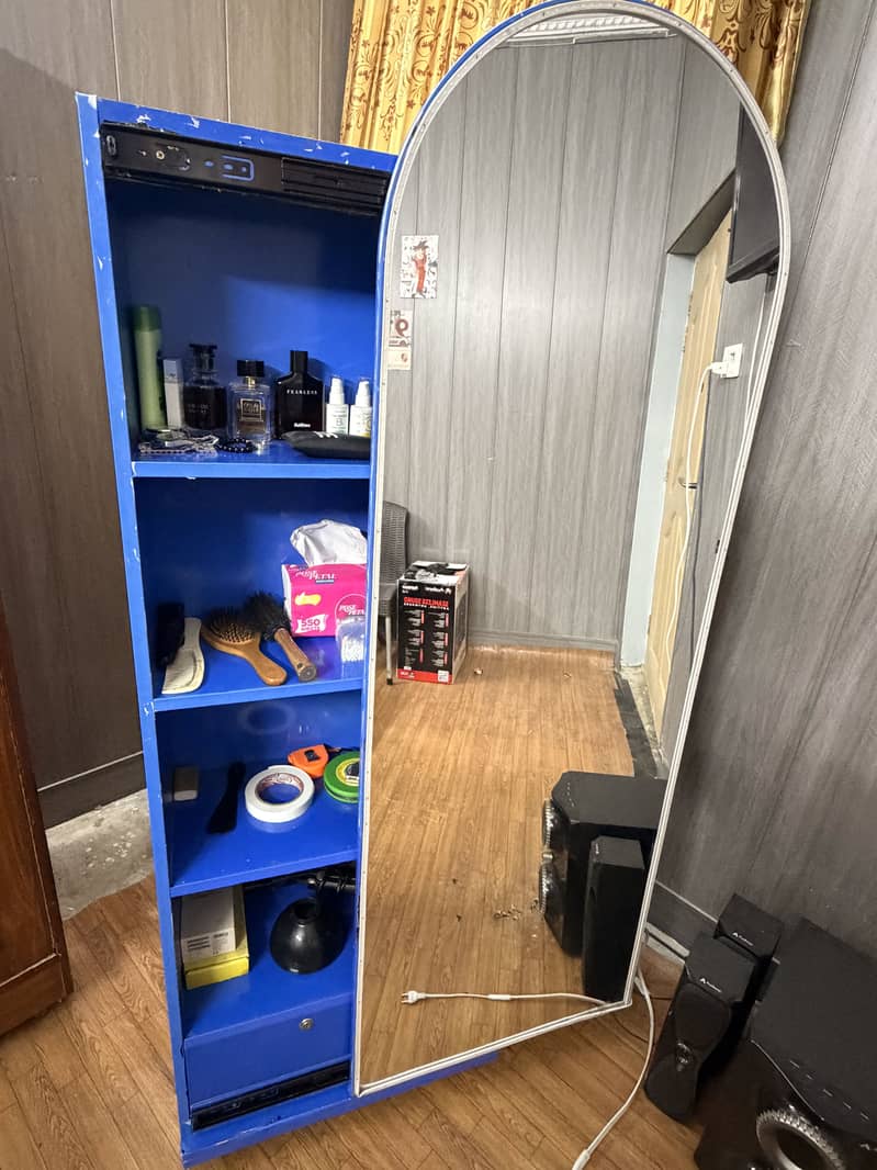 full length mirror with back almirah 1
