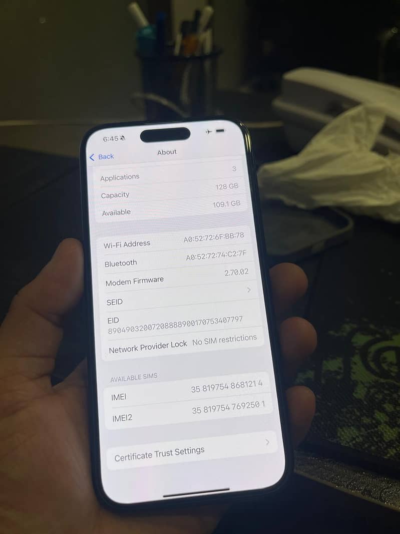 IPhone 15 Pro 256 6