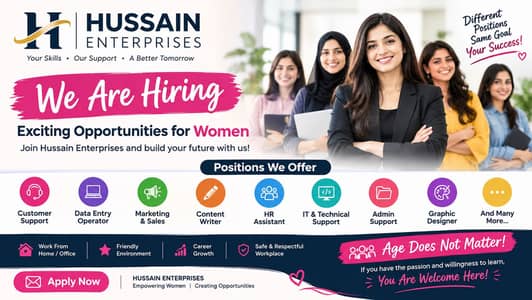 Women’s jobs available | Myltiple positions | Age no bar
