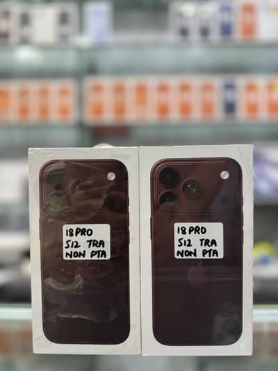IPHONE 18 PRO 512 GB TRA NON PTA BURGUNDY BOX PACK NON PTA