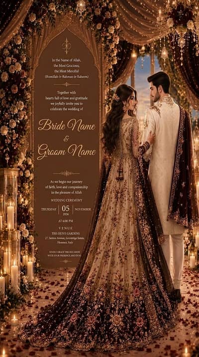 Custom Digital Invitation Cards for Weddings, Birthdays & Events