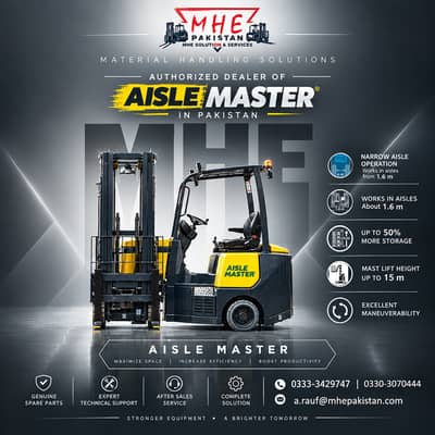 Aisle Master Articulated Very Narrow Aisle Forklift - MHE Pakistan