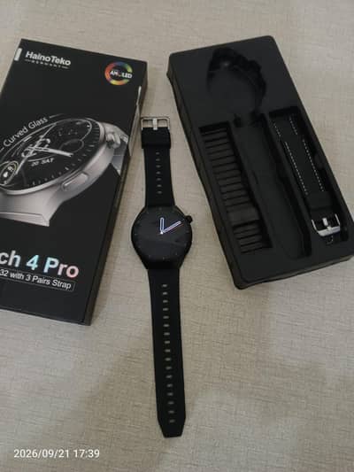 HainoTeko Watch 4 Pro AMOLED 10/10 Little Bit Used Excellent Condition