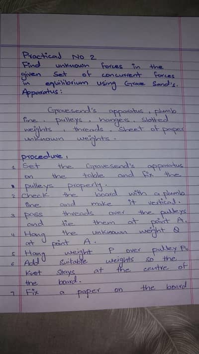 School & College Assignment hand writing work