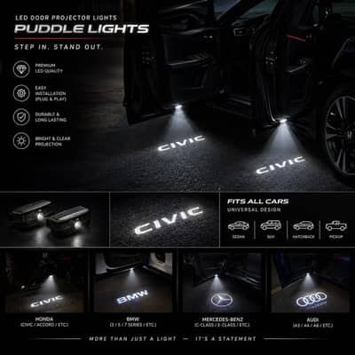 Car LED Projector Door Lights / Welcome Lights / Puddle Lights