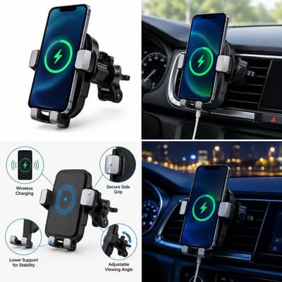 Wireless Charging Vehicle Cellphone Holder