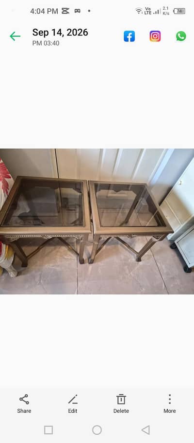 chinoti side tables good condition  whtsap 03224292901
