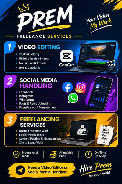 Capcut Video Editing , Social media handler