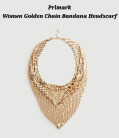 Golden Chain Bandana Headscarf