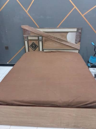 bed with mattress