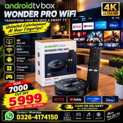 Wonder Pro 5 Android TV box with voice remote 8gb/128gb 0326/4174150