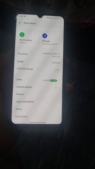 OPPO f17 no open no repair no foult only mobile