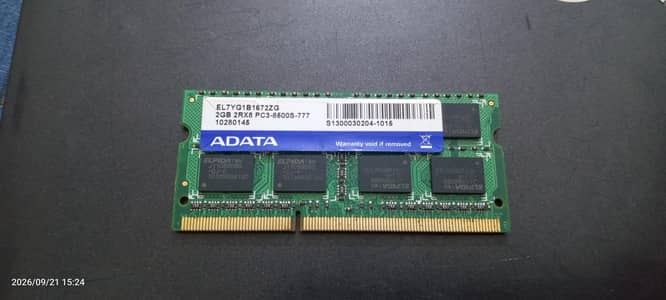 Ram 2 gb. ddr3