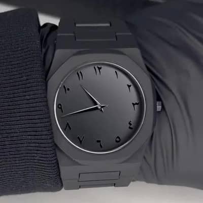 black Arabic watch premium.