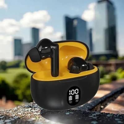 9D HiFi Wireless Earbuds with LED Display & Noise Cancellation