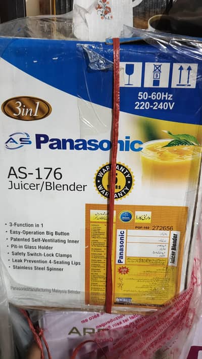 As Panasonic AS-176juicer machine 3 in 1 / Electric kattel