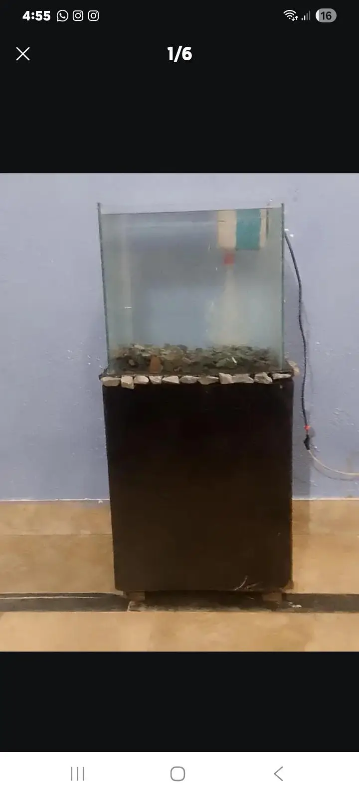 aquarium with table