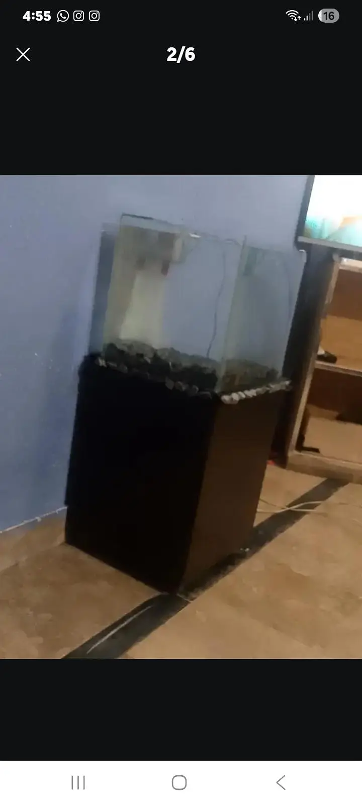 aquarium with table — photo 2