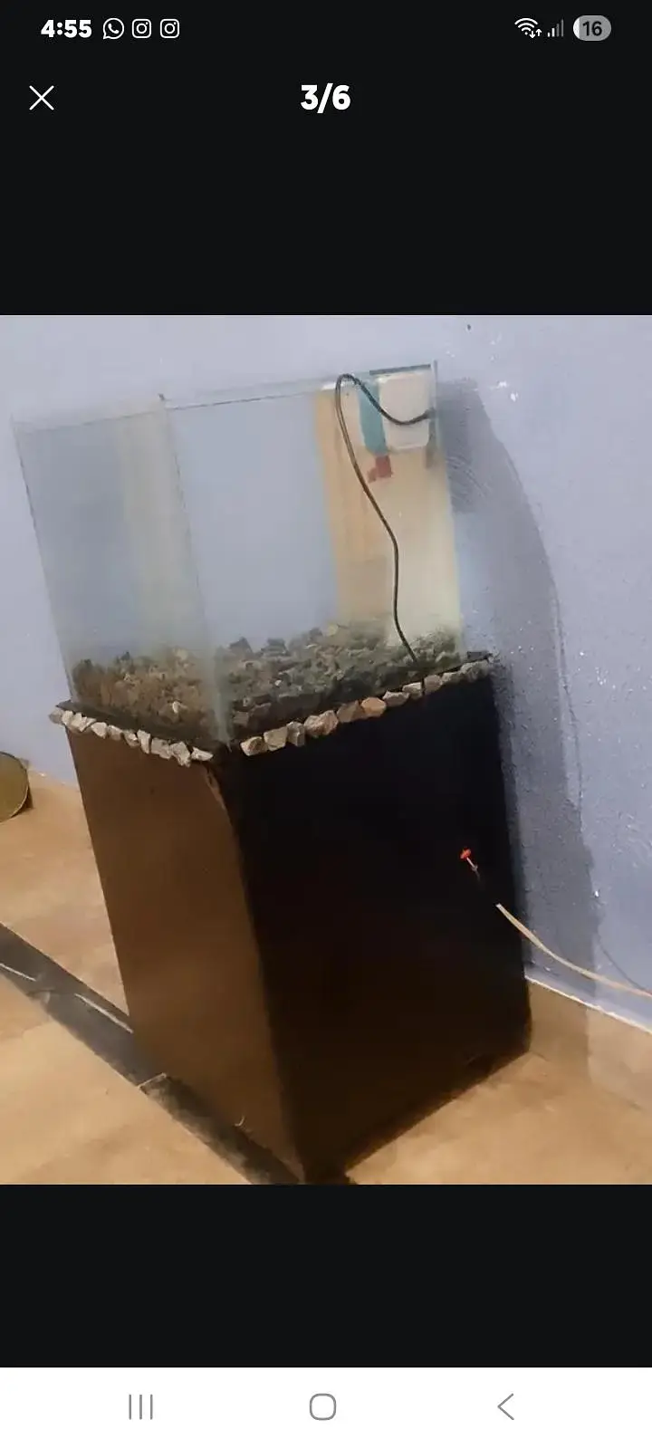 aquarium with table — photo 3