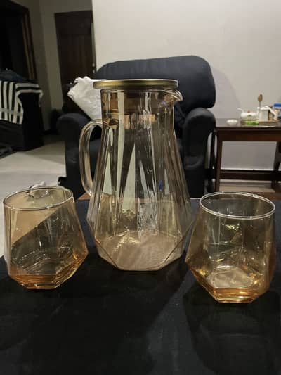 Water set 6pcs for sale jug glass