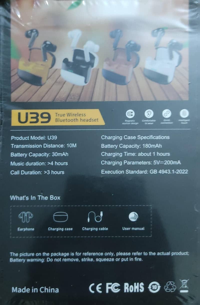 wireless u39 earbuds 1