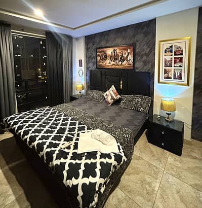 DAILY BASIS ONE BEDROOM FURNISHED APARTMENT FOR RENT IN IQBAL BLOCK BAHRIA TOWN LAHORE