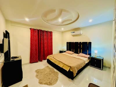 DAILY BASIS ONE BEDROOM FURNISHED APARTMENT FOR RENT IN IQBAL BLOCK BAHRIA TOWN LAHORE