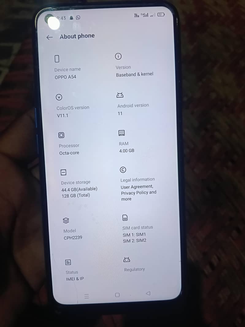 OPPO a54 6