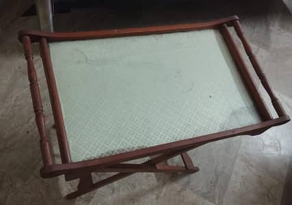 Wooden Folding Tray Table