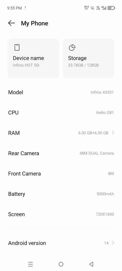 o31253o346o watsaap Infinix Hot 50i 12.128 onlie set no open repir