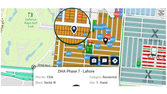 Prime Residential Opportunity 1 Kanal Plot No. 1336 in Block W, DHA Phase 7 Lahore