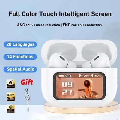 Smart Display Wireless Earbuds – Touch Screen