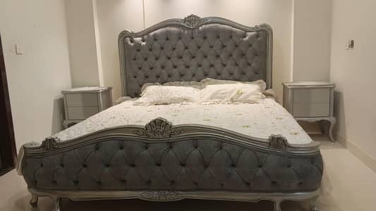pure wooden bed