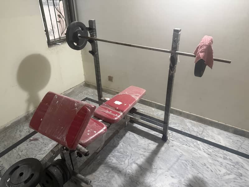Benchpress and weights 1