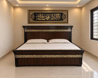 Double bed / bed set / wooden bed / bed / Furniture / king size bed