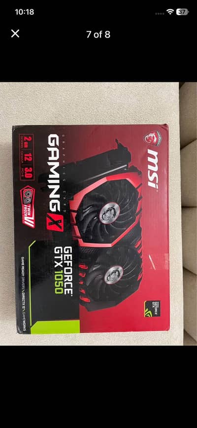 Gtx 1050 msi gaming x with box of available for sale