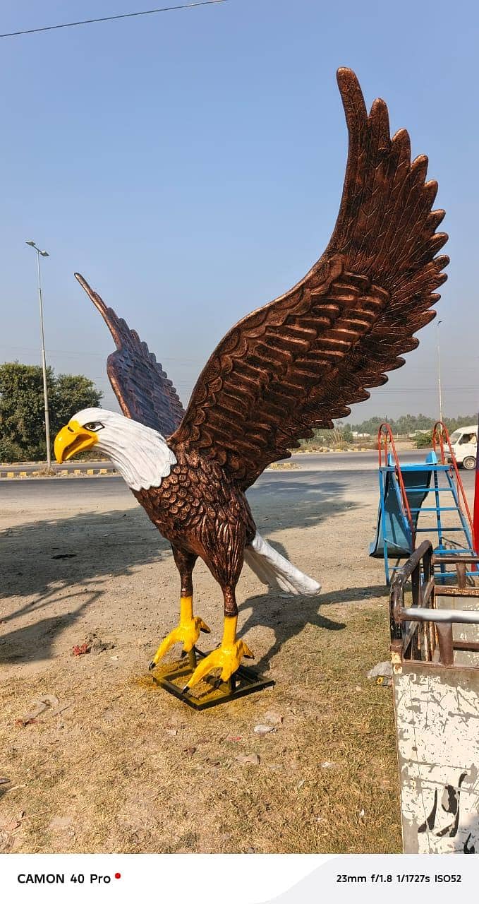 fiberglass eagle statue 5