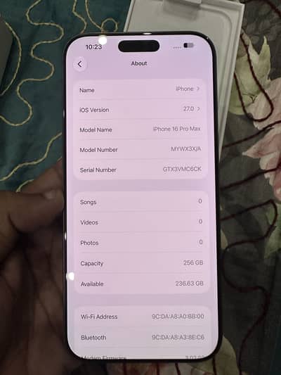 iPhone 16 Pro Max 256GB - 91% Battery Health (Box Included)