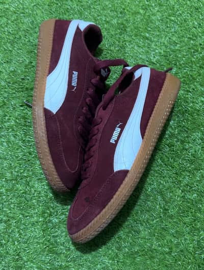 Puma Men Maroon Astro Cup Suede Sneakers