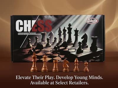 Premium Artisan Folding Wooden Chess Board Game Set 39cm