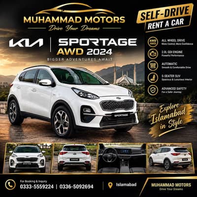 SELF DRIVE RENT A CAR KIA SPORTAGE|FORTUNER|REVO